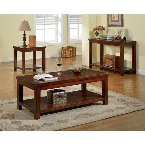 Estell CM4107E Dark Cherry Transitional End Table By Furniture Of America - sofafair.com