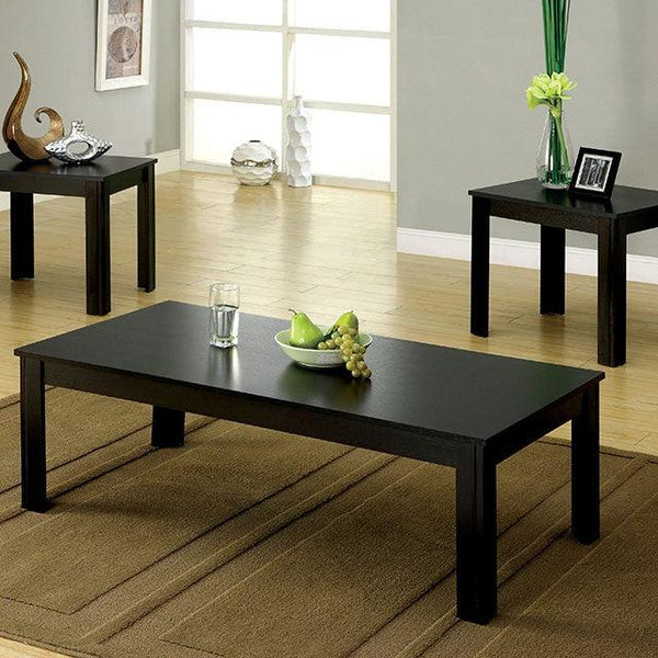 Bay Square CM4329-3PK Black Contemporary 3 Pc. Table Set By Furniture Of America - sofafair.com