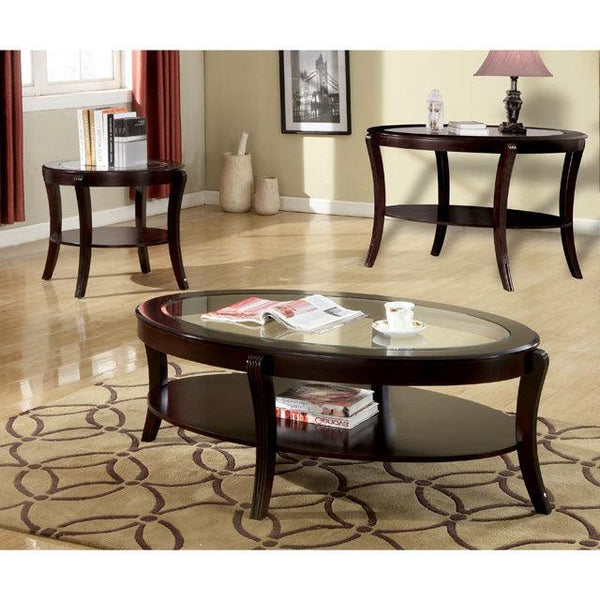 Finley CM4488E Espresso Contemporary End Table By Furniture Of America - sofafair.com