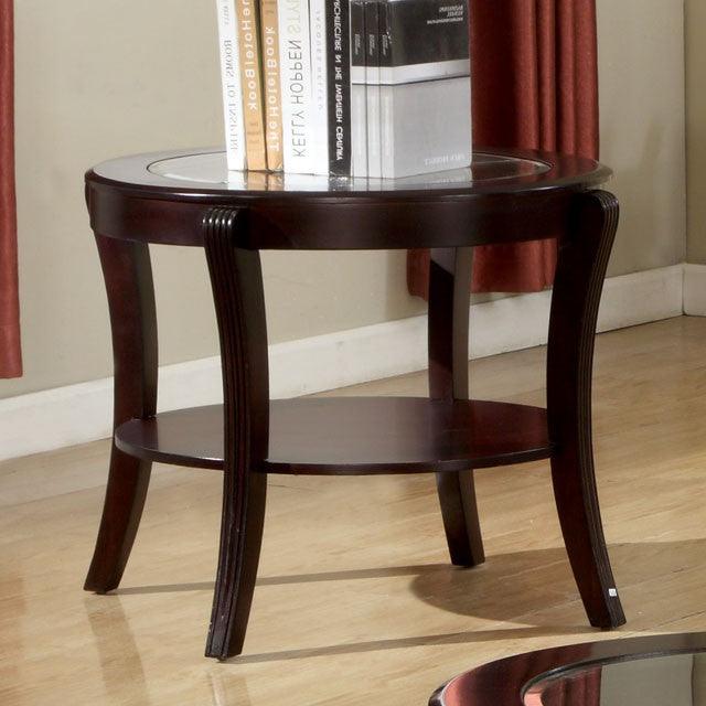 Finley CM4488E Espresso Contemporary End Table By Furniture Of America - sofafair.com