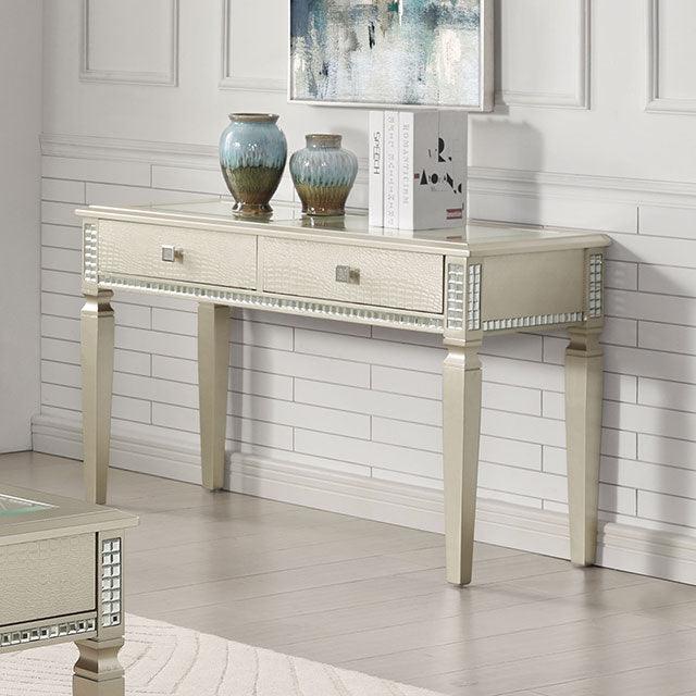 Adina CM4512S Silver Transitional Sofa Table By Furniture Of America - sofafair.com