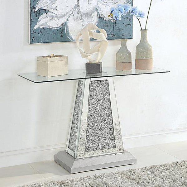 Regenswil CM4516S Silver Glam Sofa Table By Furniture Of America - sofafair.com