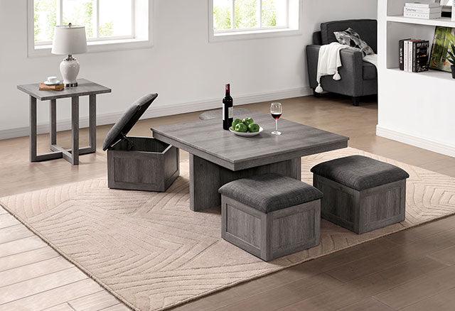 Radnor CM4536E Light Gray Transitional End Table By Furniture Of America - sofafair.com