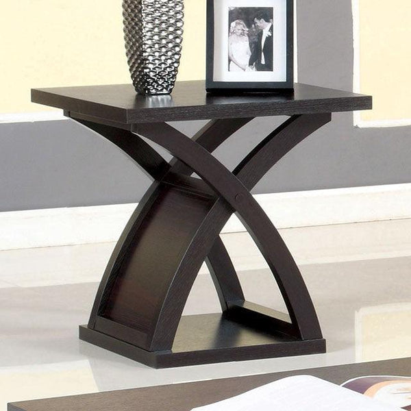 Arkley CM4641E Espresso Contemporary End Table By Furniture Of America - sofafair.com