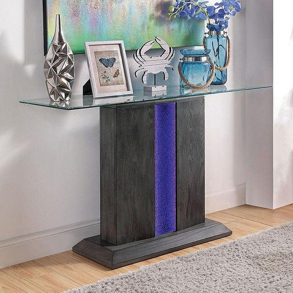 Rhyl CM4717S Gray Contemporary Sofa Table By Furniture Of America - sofafair.com
