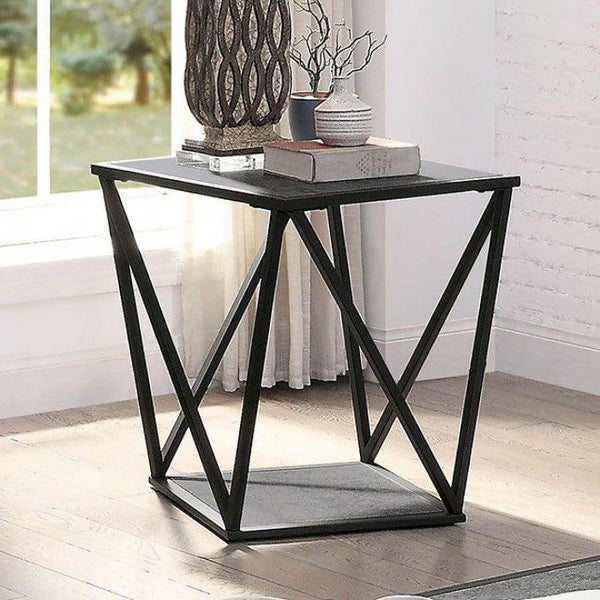 Ciana CM4744E Gray/Sand Black Contemporary End Table By furniture of america - sofafair.com