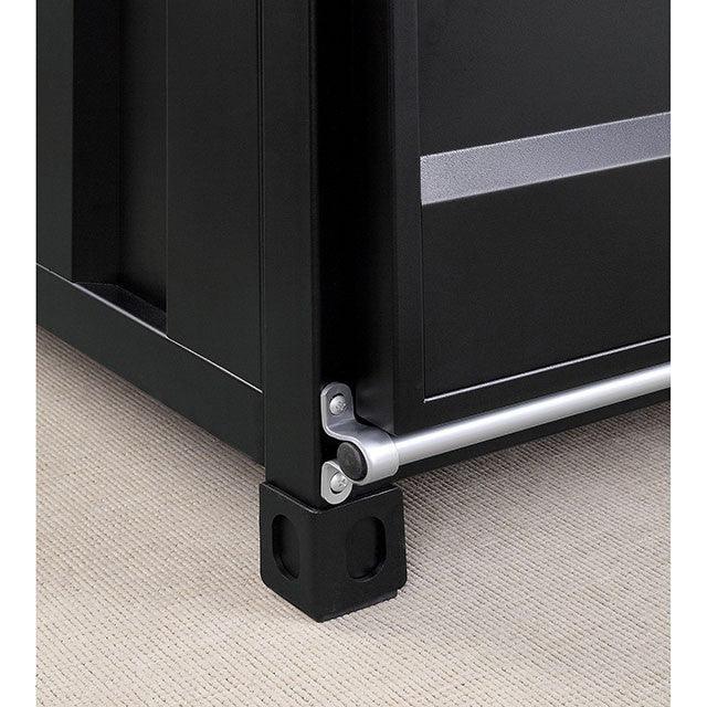 Dicargo CM4789BK-E Black Industrial End Table By Furniture Of America - sofafair.com