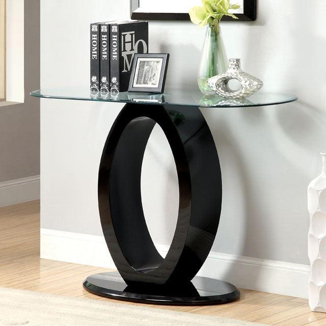 Lodia CM4825BK-S Black Contemporary Sofa Table By Furniture Of America - sofafair.com