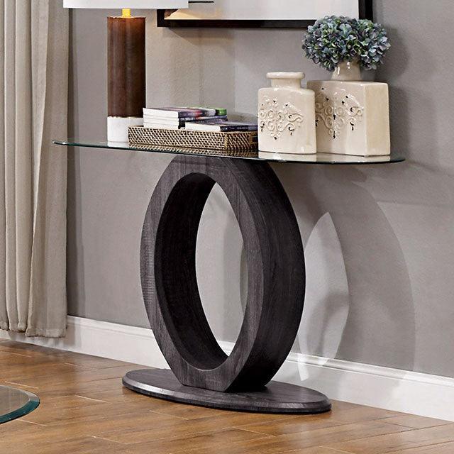 Lodia CM4825GY-S Gray Contemporary Sofa Table By Furniture Of America - sofafair.com