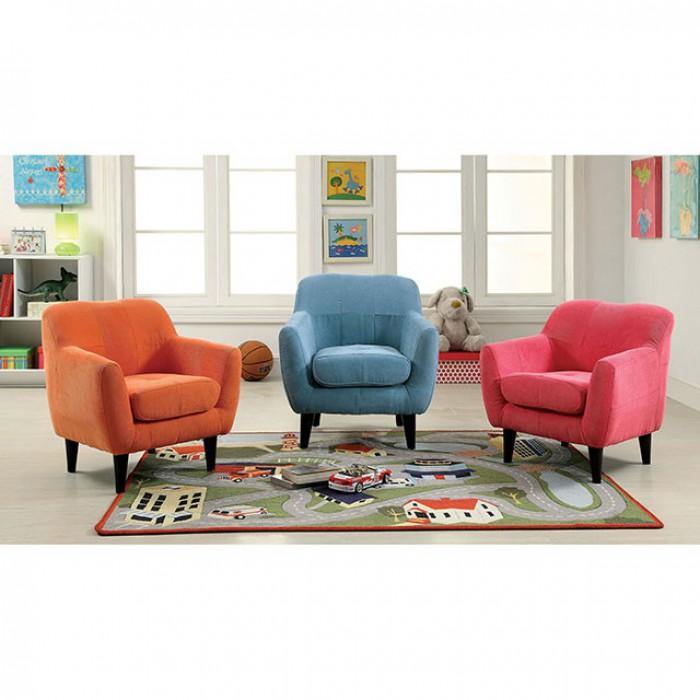 Heidi CM6002PK Pink Contemporary Kids Chair By furniture of america - sofafair.com