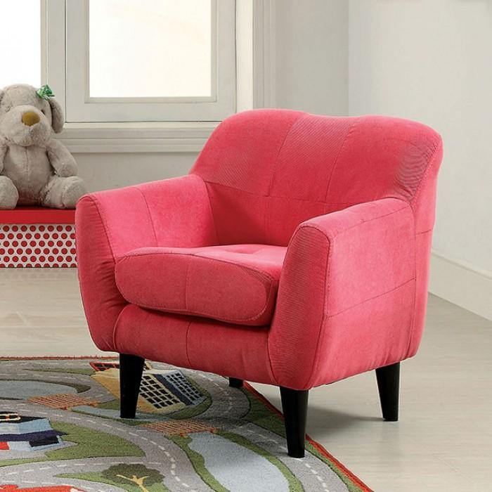 Heidi CM6002PK Pink Contemporary Kids Chair By furniture of america - sofafair.com