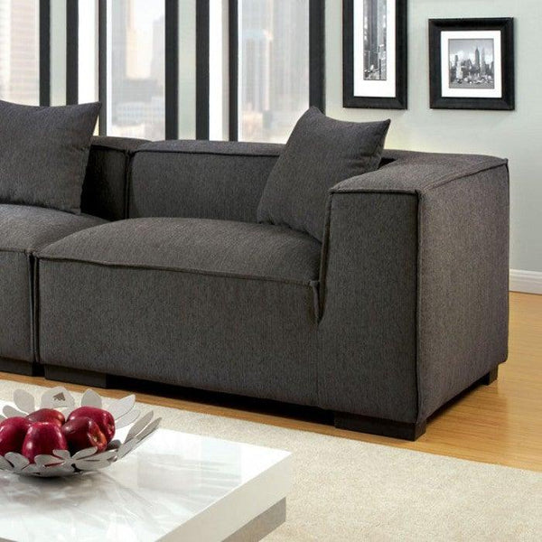 Langdon CM6037GY-RT Gray Contemporary Right Chair By furniture of america - sofafair.com