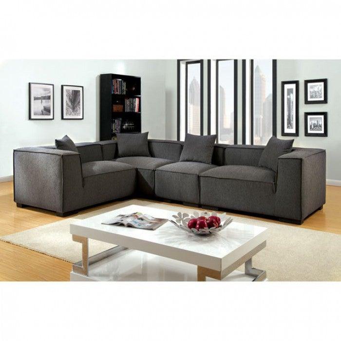Langdon CM6037GY-RT Gray Contemporary Right Chair By furniture of america - sofafair.com