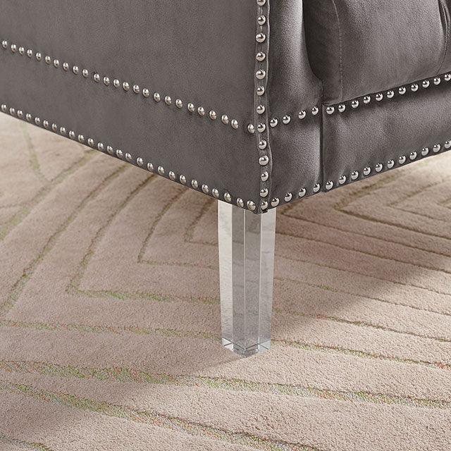 Franceschi CM6065GY-SF Gray Transitional Sofa By Furniture Of America - sofafair.com
