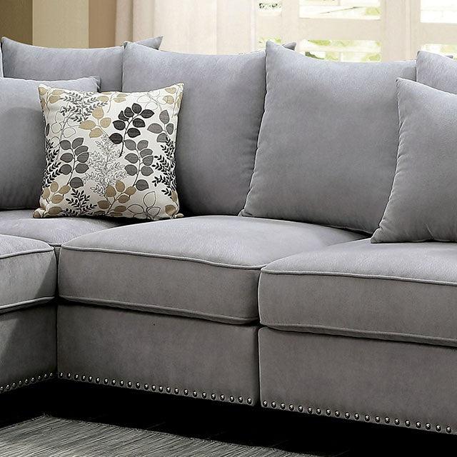 Skyler CM6156GY-CH Gray Transitional Chair By Furniture Of America - sofafair.com