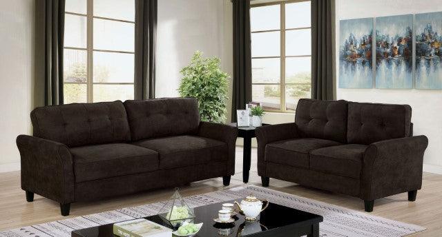 Furniture Of America Alissa Loveseat CM6213BR-LV Brown Transitional ...