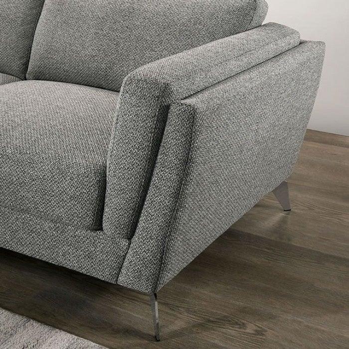 Adelene CM6214-CH Gray Midcentury Modern Chair By furniture of america - sofafair.com