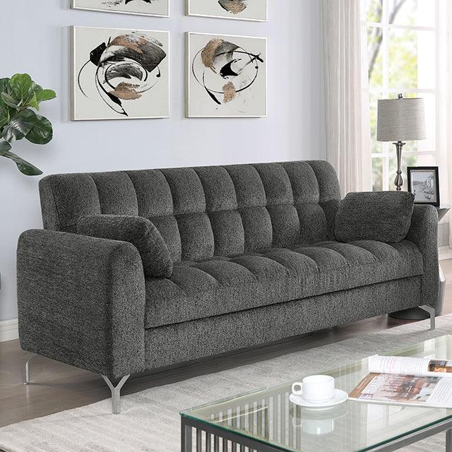 Lupin CM6259DG-SF Dark Gray Contemporary Sofa By Furniture Of America - sofafair.com