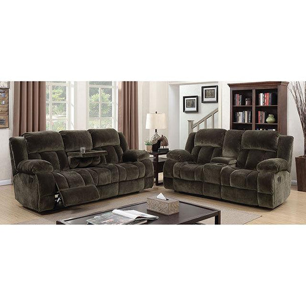 Sadhbh CM6283-SF Dark Brown Transitional Sofa By Furniture Of America - sofafair.com