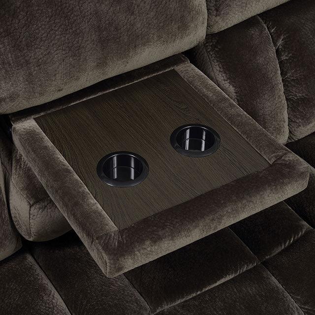 Sadhbh CM6283-SF Dark Brown Transitional Sofa By Furniture Of America - sofafair.com