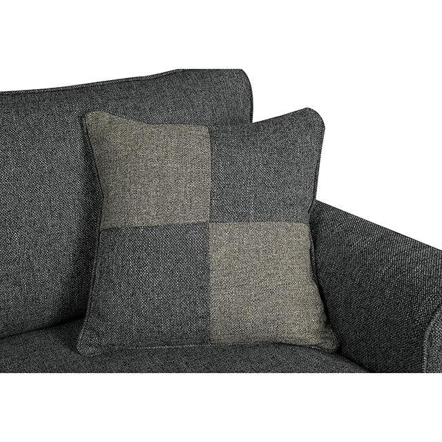 Rhian CM6328GY-SF Dark Gray Transitional Sofa By Furniture Of America - sofafair.com