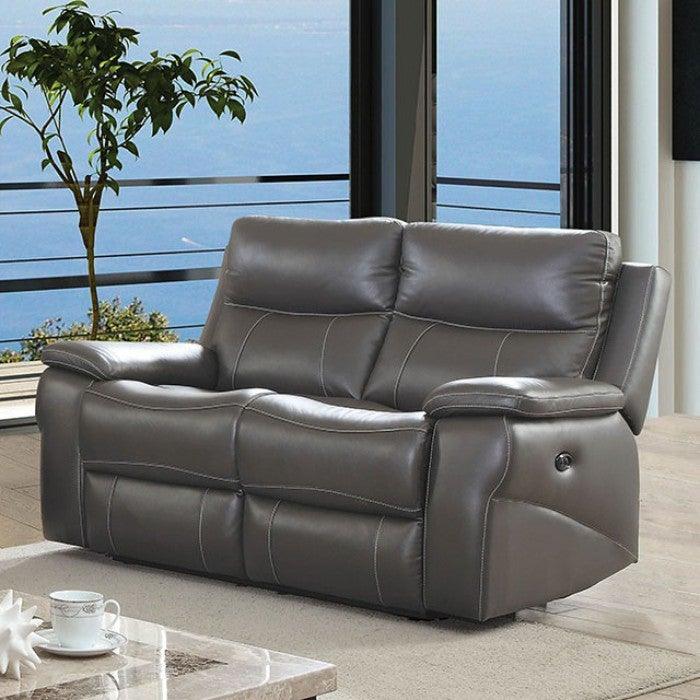 Lila CM6540-LV Gray Transitional Love Seat By furniture of america - sofafair.com