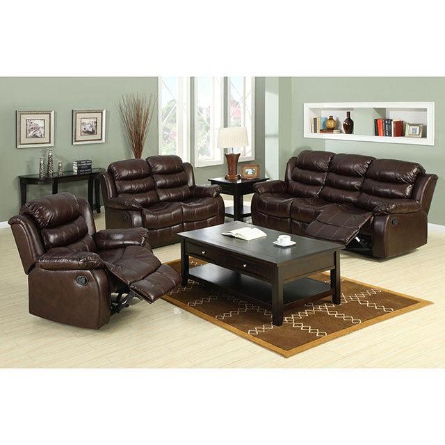 Berkshire CM6551-CNR Rustic Brown Transitional Corner Chair By Furniture Of America - sofafair.com