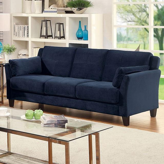 Ysabel CM6716NV-SF Navy Contemporary Sofa By Furniture Of America - sofafair.com