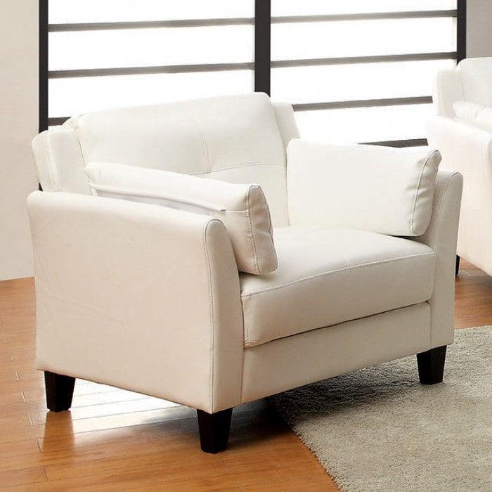 Pierre CM6717WH-CH Chair By Furniture Of AmericaBy sofafair.com