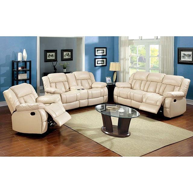 Barbado CM6827-CH Ivory Transitional Glider Recliner By Furniture Of America - sofafair.com