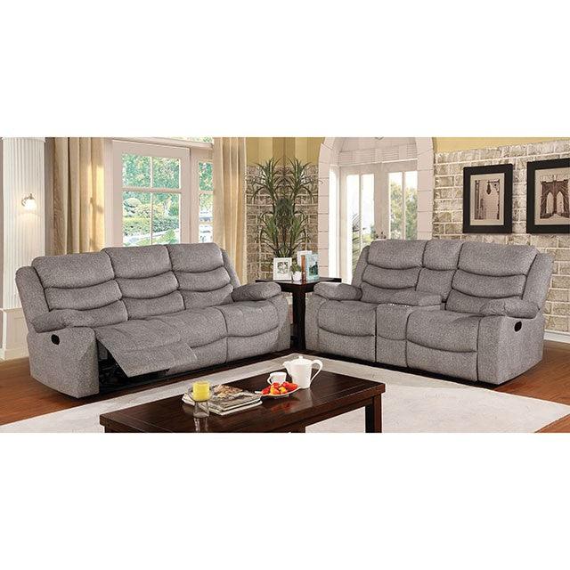 Castleford CM6940-SF Light Gray Transitional Sofa By Furniture Of America - sofafair.com