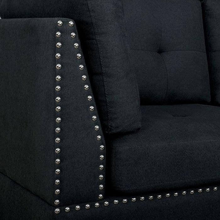 Lita CM6966-SECT Dark Gray Transitional Sectional By furniture of america - sofafair.com