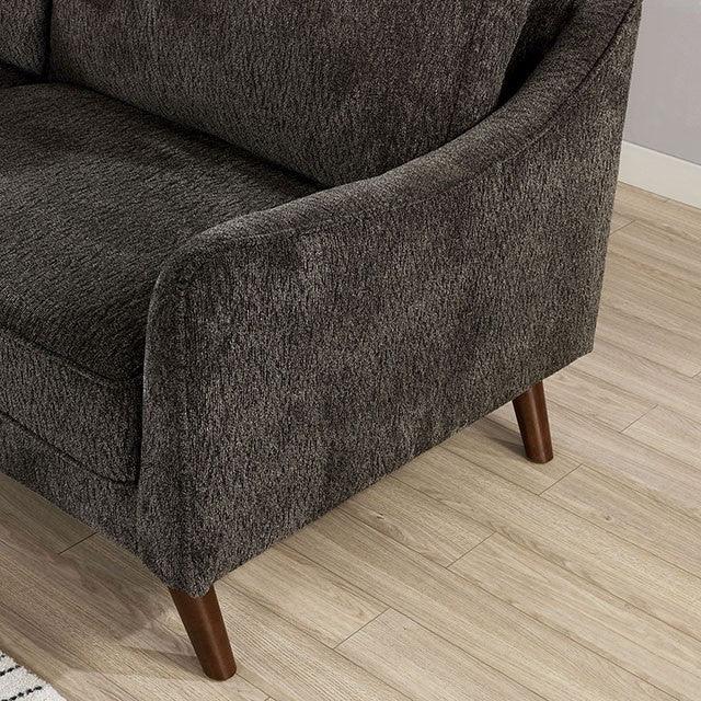 Maxime CM6971DG-SF Dark Gray Mid-century Modern Sofa By Furniture Of America - sofafair.com