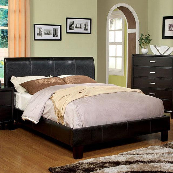 Villa Park CM7007 Espresso Contemporary Bed By Furniture Of America - sofafair.com