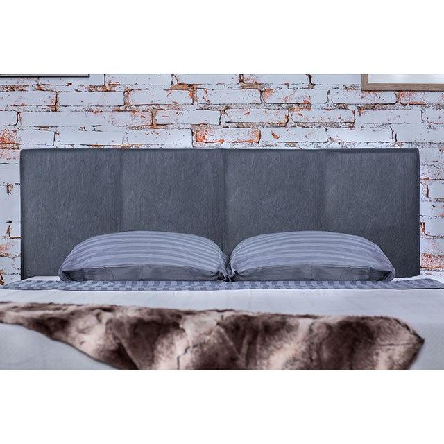 Winn Park CM7008GY Gray Contemporary Bed By Furniture Of America - sofafair.com