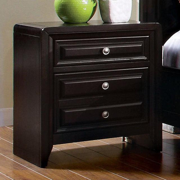 Winsor CM7058N Espresso Transitional Night Stand By Furniture Of America - sofafair.com