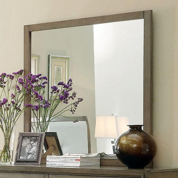 Enrico CM7068GY-M Gray Contemporary Mirror By Furniture Of America - sofafair.com