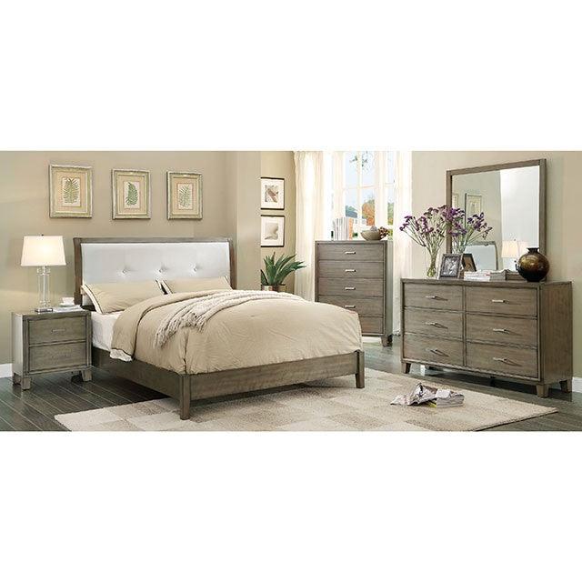 Enrico CM7068GY-N Gray Contemporary Night Stand By Furniture Of America - sofafair.com