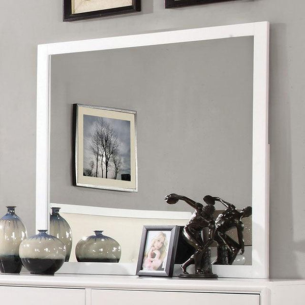 Enrico CM7068WH-M White Transitional Mirror By Furniture Of America - sofafair.com