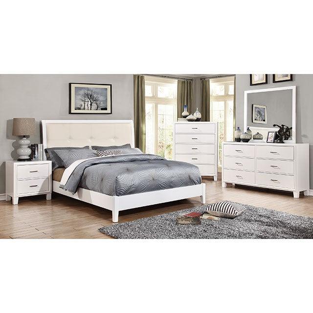 Enrico CM7068WH-N White Transitional Night Stand By Furniture Of America - sofafair.com