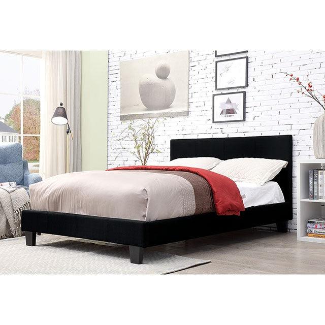 Sims CM7078BK Black Contemporary Bed By Furniture Of America - sofafair.com