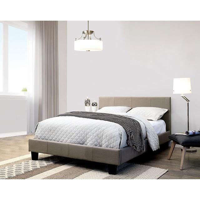 Sims CM7078GY-Q Gray Contemporary Bed By Furniture Of America - sofafair.com
