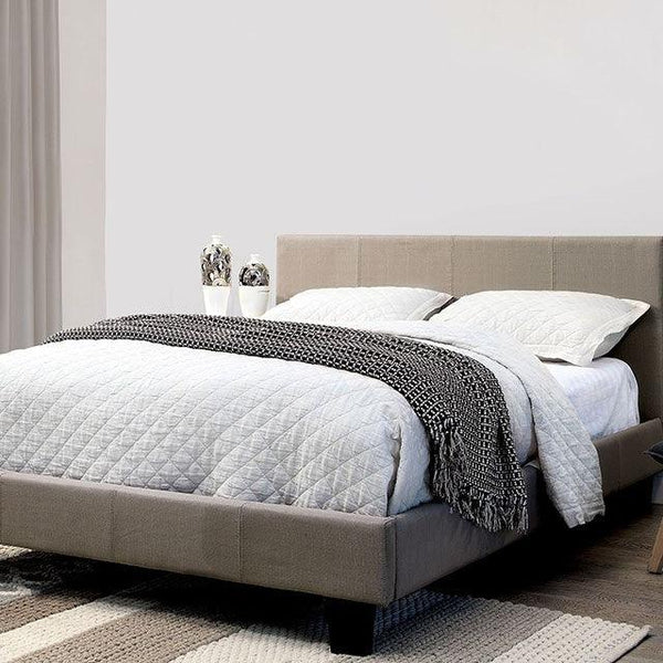 Sims CM7078GY-Q Gray Contemporary Bed By Furniture Of America - sofafair.com