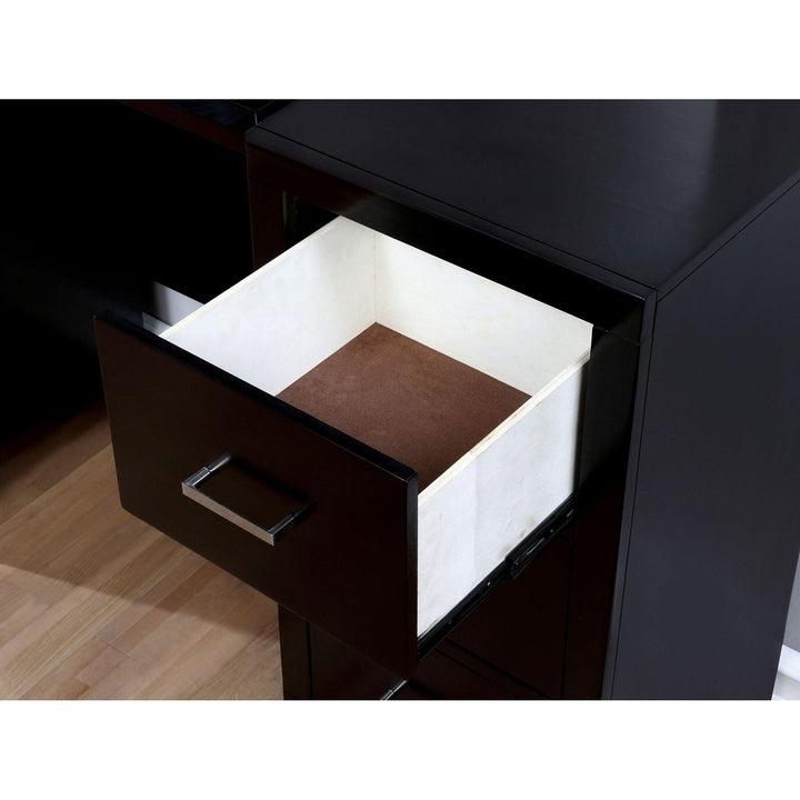 Enrico CM7088V Espresso Contemporary Vanity w/ Stool By Furniture Of America - sofafair.com