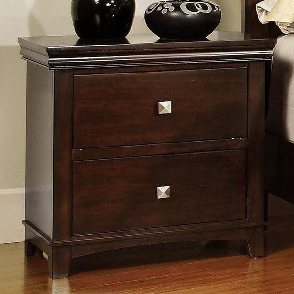 Spruce CM7113CH-N Brown Cherry Transitional Night Stand By Furniture Of America - sofafair.com