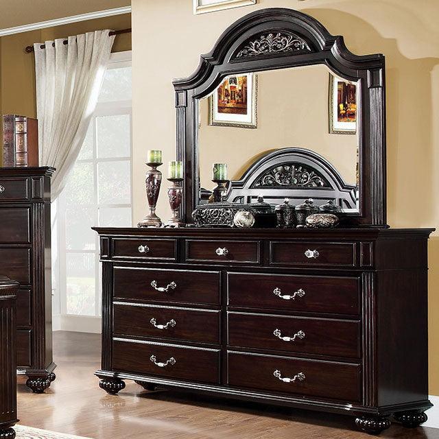Syracuse CM7129D Dark Walnut Traditional Dresser By Furniture Of America - sofafair.com