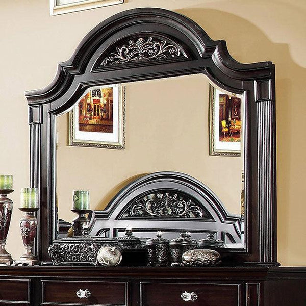 Syracuse CM7129M Dark Walnut Traditional Mirror By Furniture Of America - sofafair.com