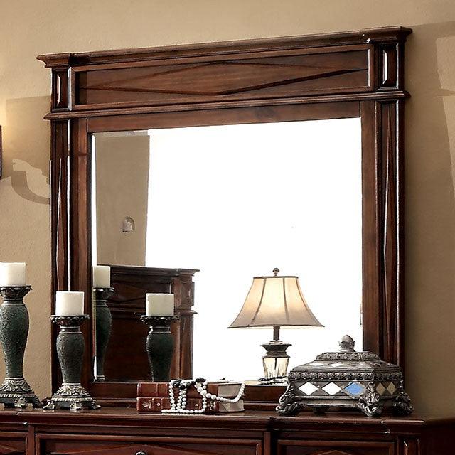 Gayle CM7138M Cherry Transitional Mirror By Furniture Of America - sofafair.com