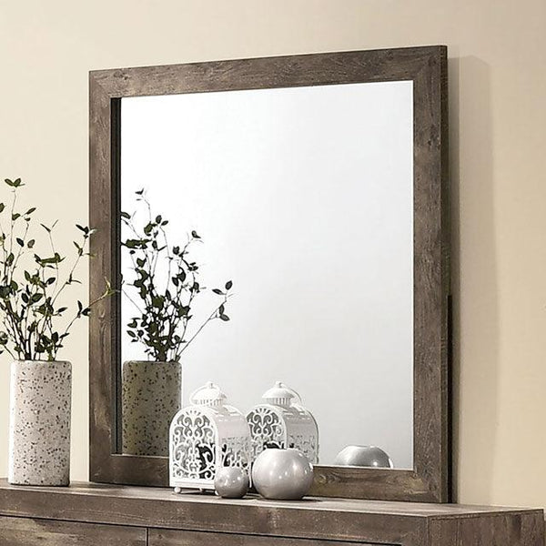 Larissa CM7149M Natural Tone Rustic Mirror By Furniture Of America - sofafair.com