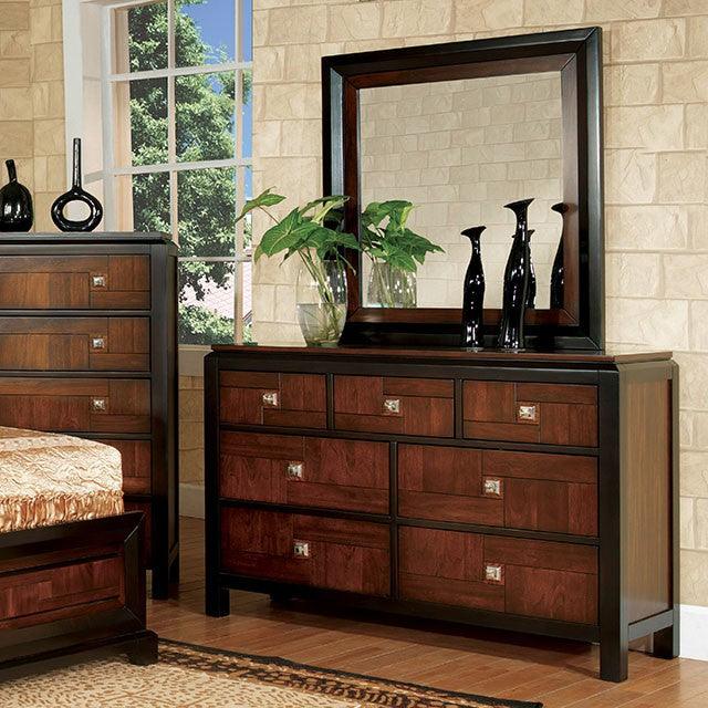 Patra CM7152D Acacia/Walnut Transitional Dresser By Furniture Of America - sofafair.com